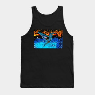 Graffiti Bird Tank Top